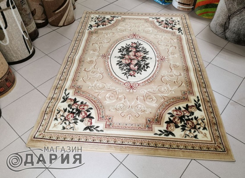 Тъкан персийски килим Blue stones 5261_beige